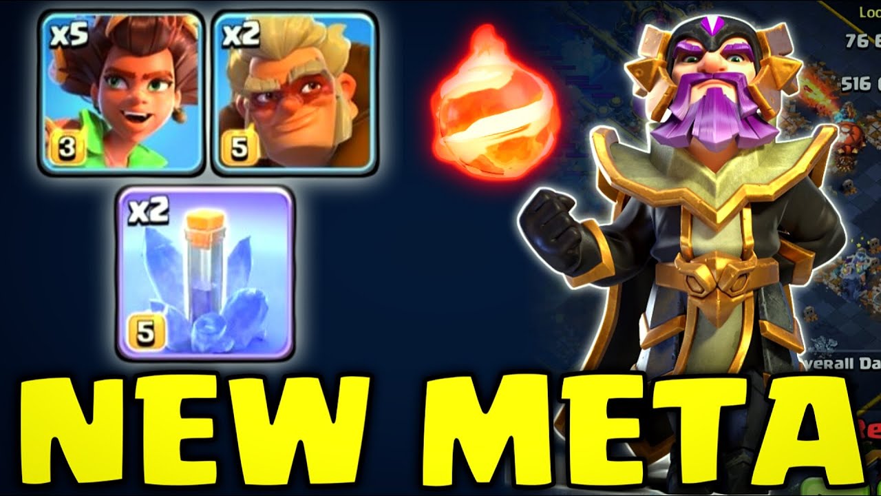 NEW META | ICE BLOCK Spell With FIREBALL | Root Rider, Valkyrie DRUID Attack Strategy | coc