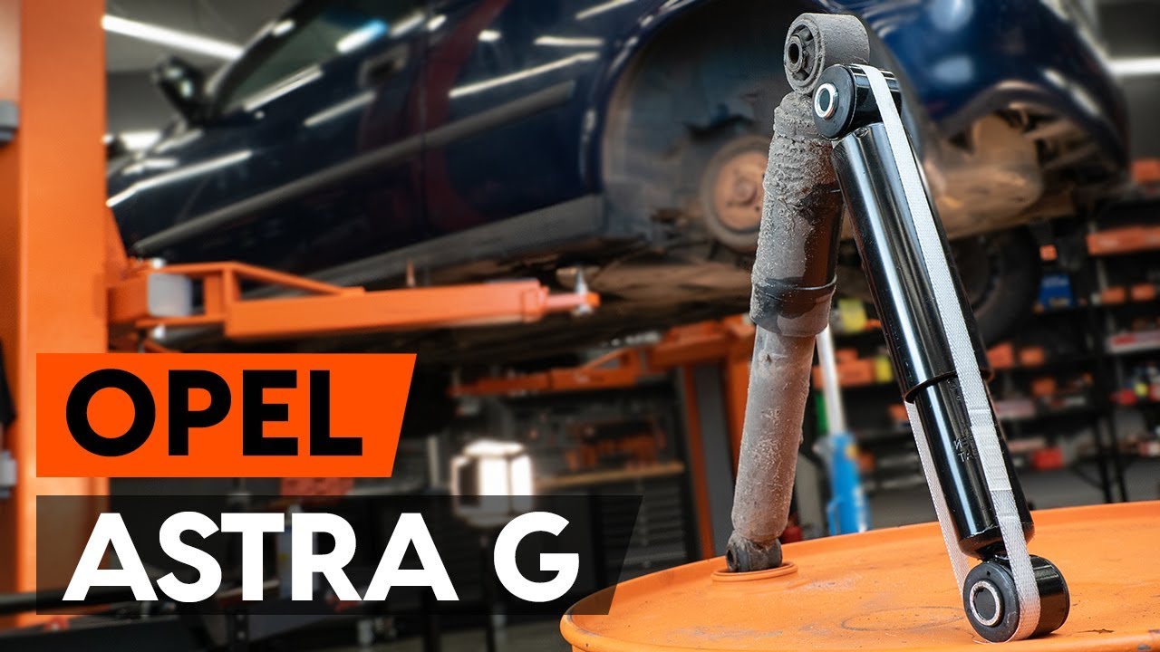 Cómo cambiar los amortiguadores traseros en OPEL ASTRA G CC (F48, F08) [INSTRUCCIÓN AUTODOC]