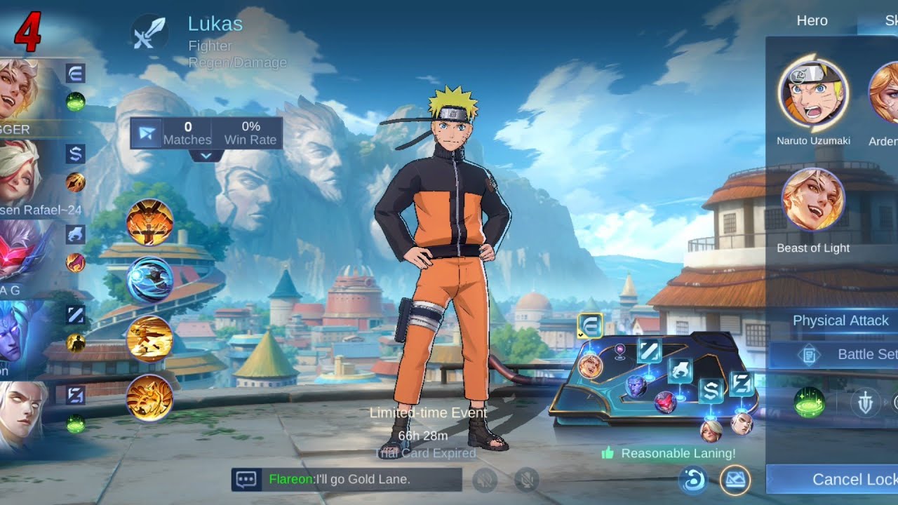Moba Legends 5v5 X Naruto 