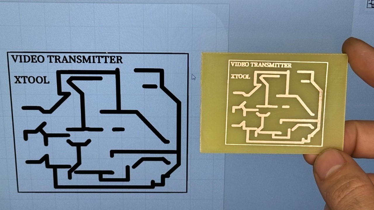 как сделать печатную плату дома с помощью Laser xTool F1, изготовление печатных плат своими руками