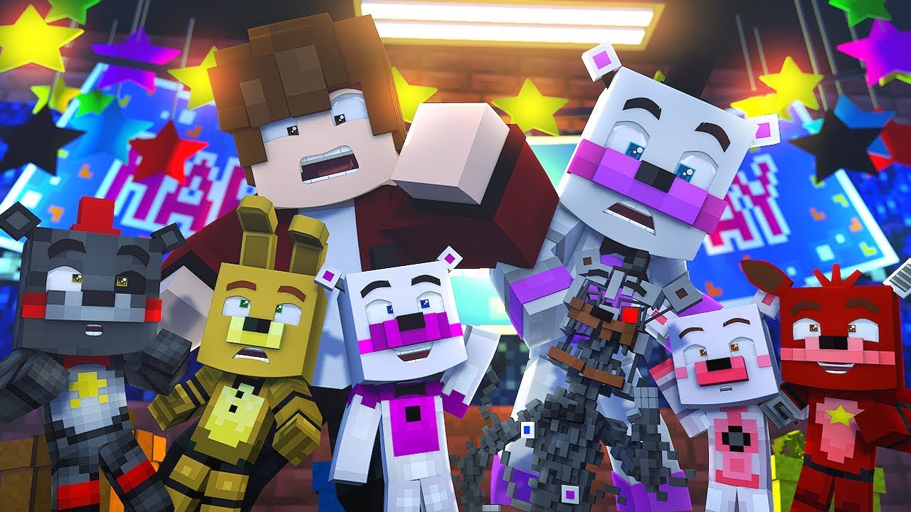 Minecraft FNAF 6 Pizzeria Simulator - FNAF PIZZERIA KIDS! (Minecraft Roleplay)