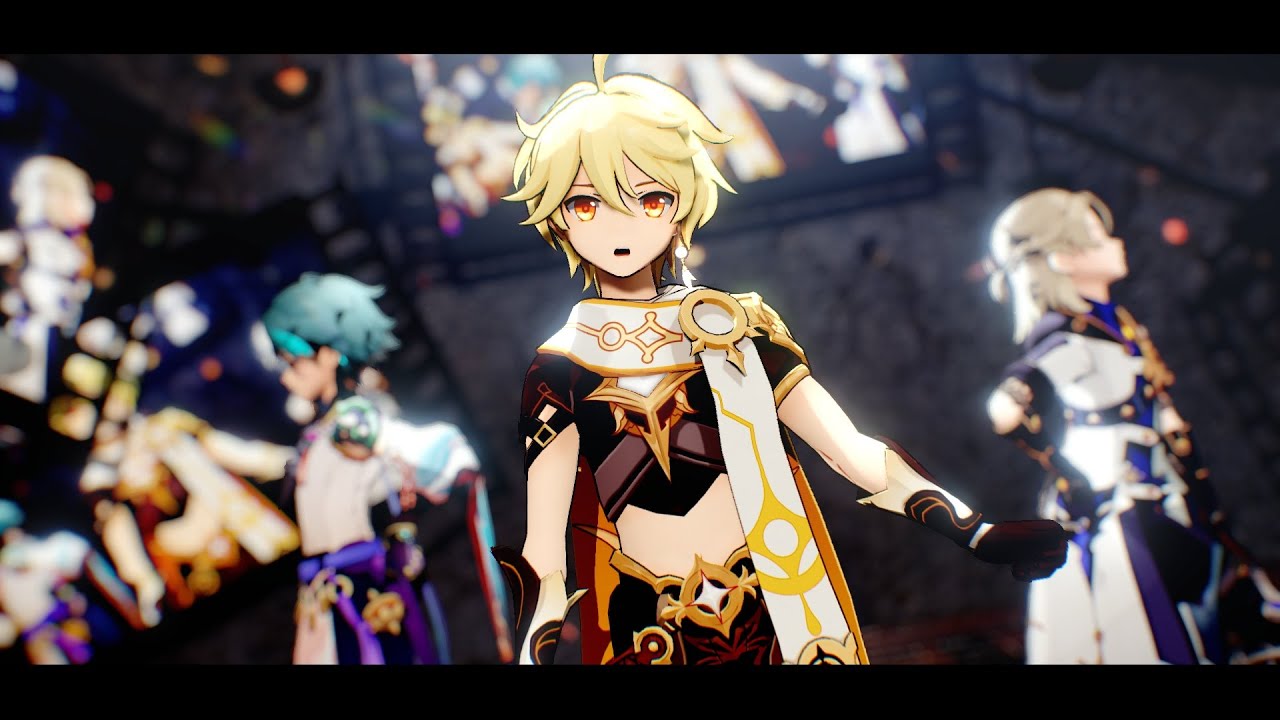 【原神MMD】 jewel【空/アルベド/魈】