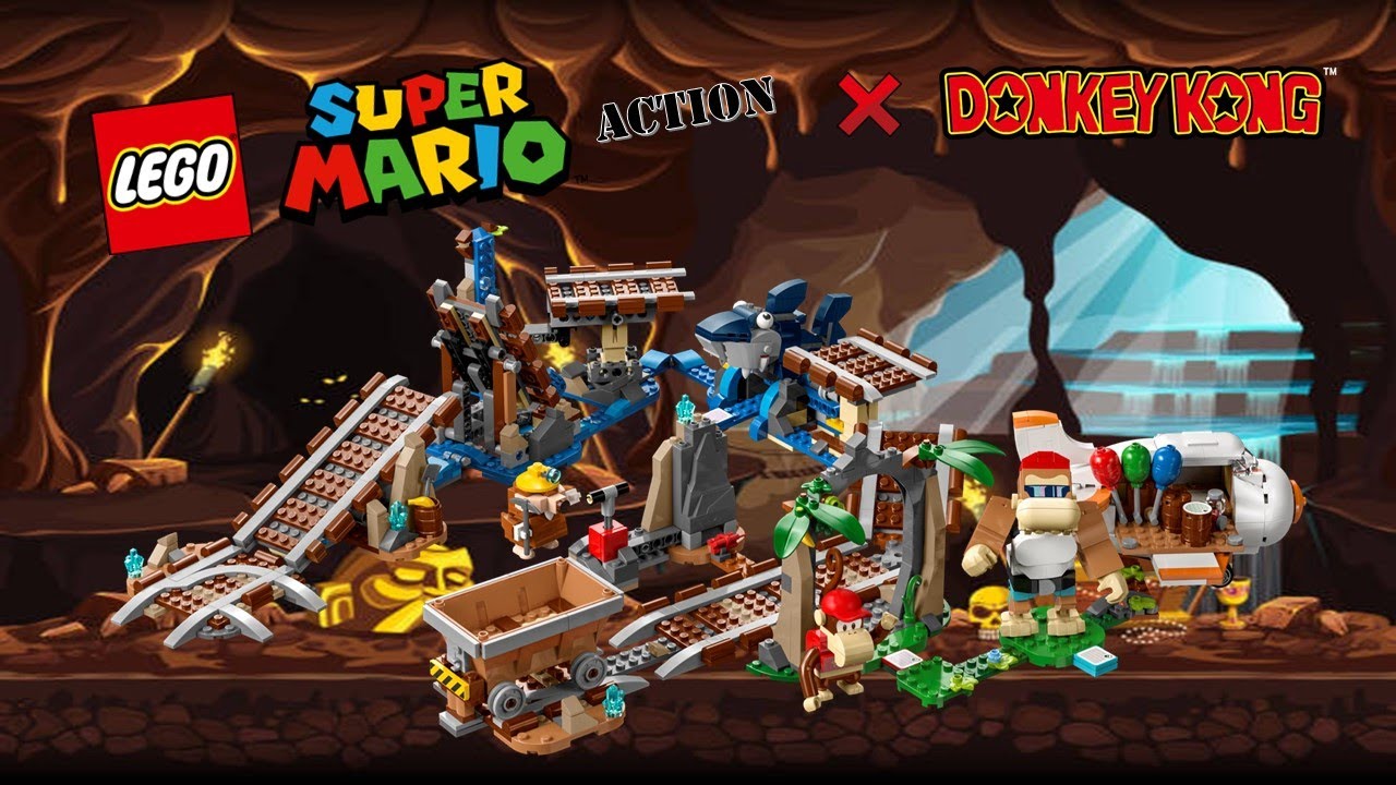 LEGO Super Mario Action Donkey Kong Diddy Kong’s Mine Cart Ride