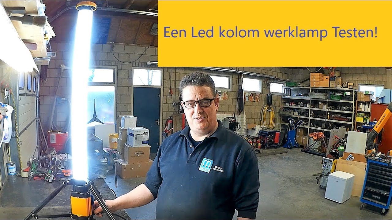 Een led kolom werklamp testen!