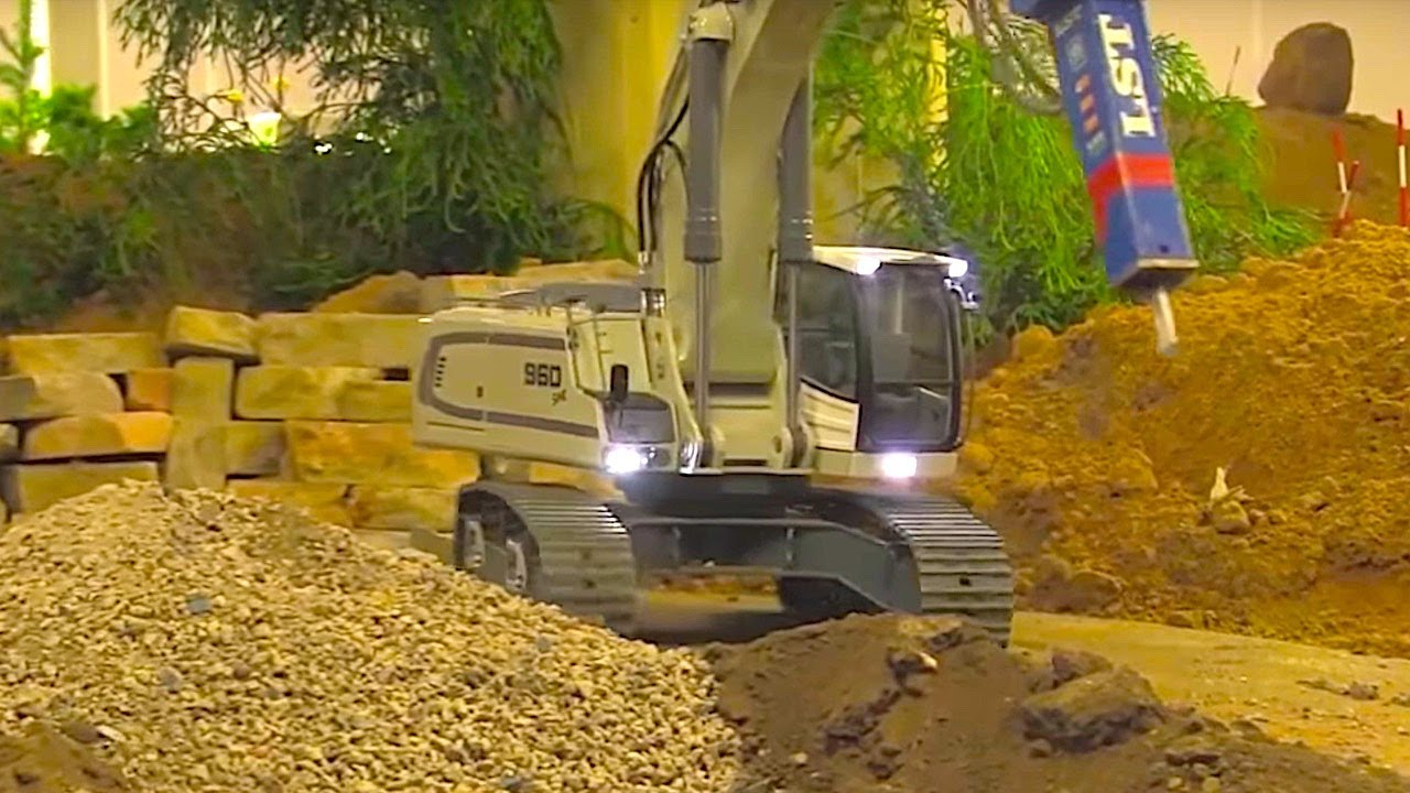 AWESOME DEMOLITION ACTION LIEBHERR 960 SME RC EXCAVATOR Special reloaded