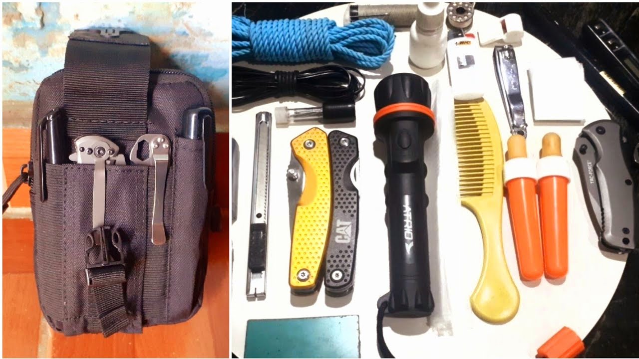 MEU EDC URBANO COMPLETO 2023, NO BOLSO TÁTICO!!! (EVERY DAY CARRY) #edc #kit