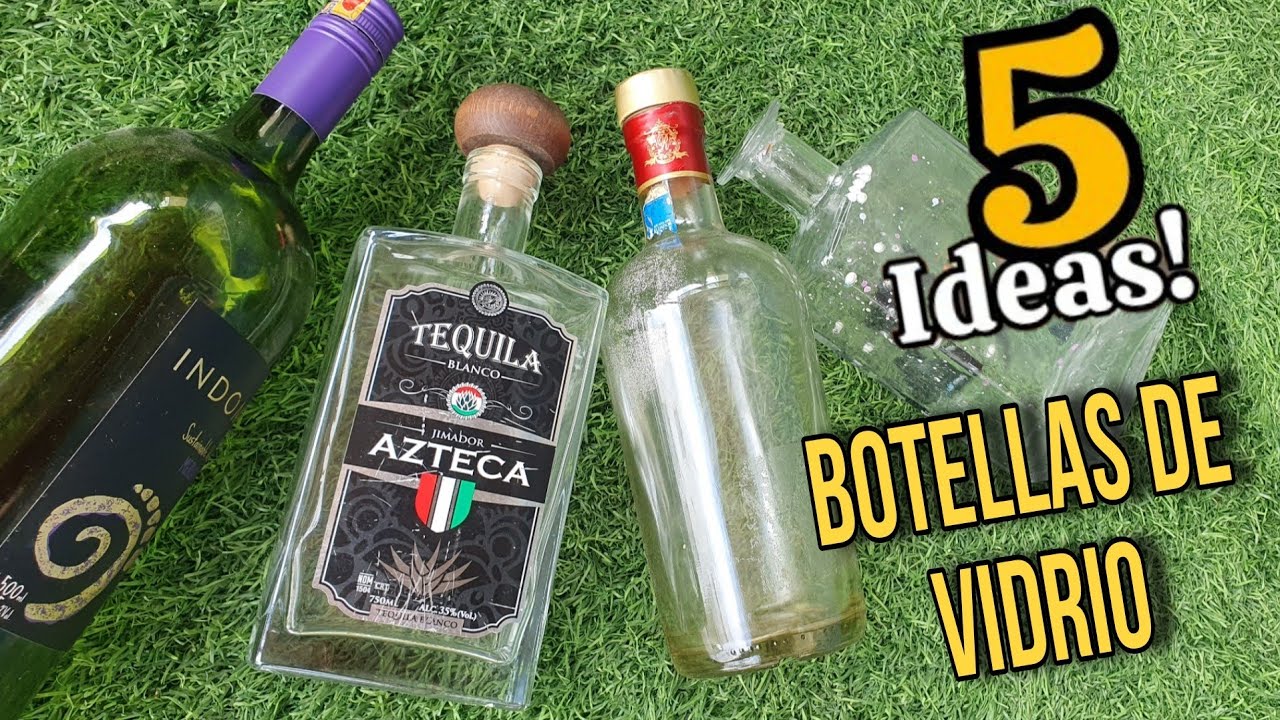 TRANSFORMA Simples BOTELLAS de VIDRIO ♻️ EN 5 IDEAS Únicas para el HOGAR Sin gastar casi Nada! 😱