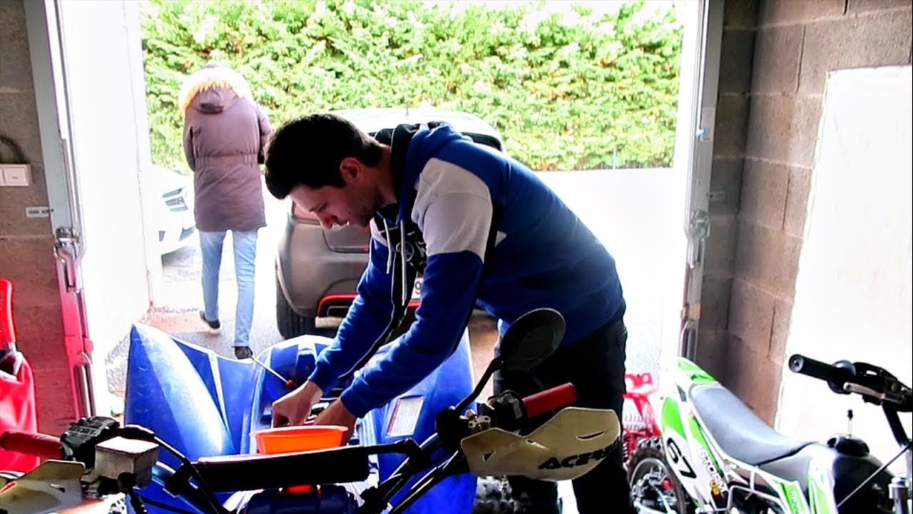 GROSSE RÉPARATION SUR MON 350 RAPTOR ET MES MOTO CROSS !!