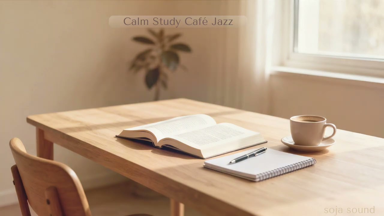 Calm Study Café Jazz ☕ – Soft Background Jazz for Deep Concentration | soja sound