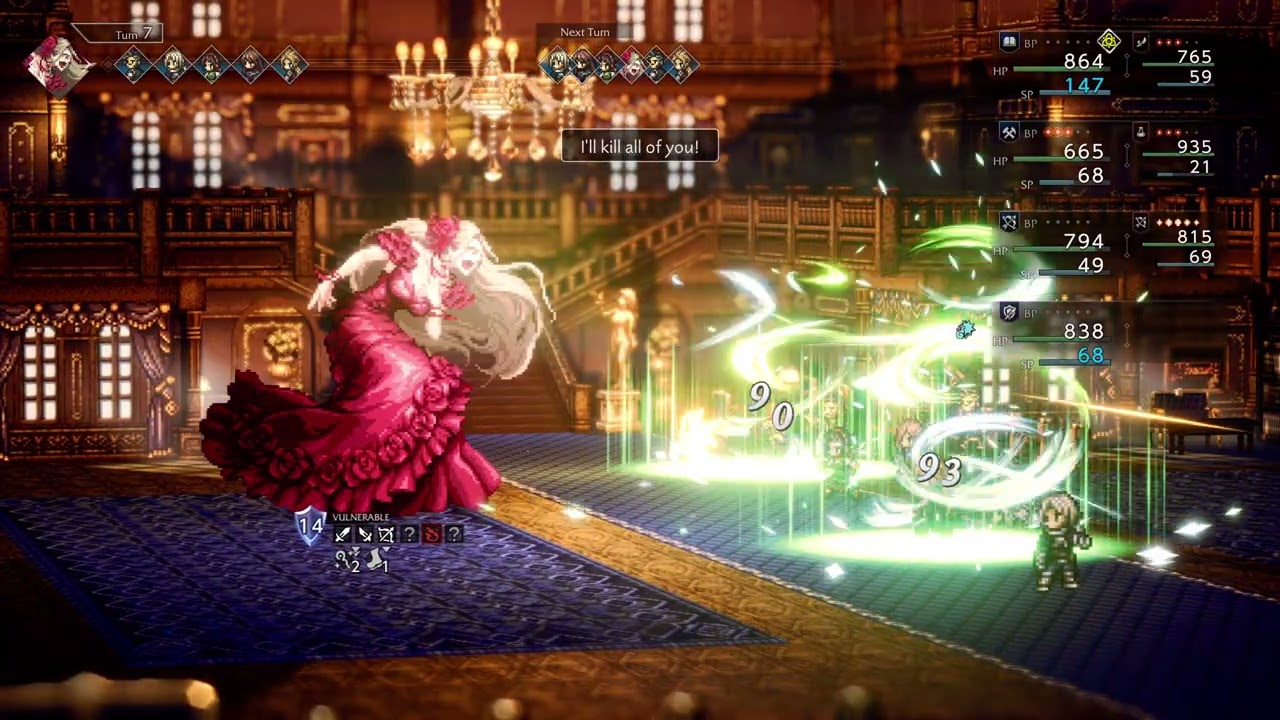 Octopath Zero - Francesca the Actress Boss Fight | Master of Fame Part 2