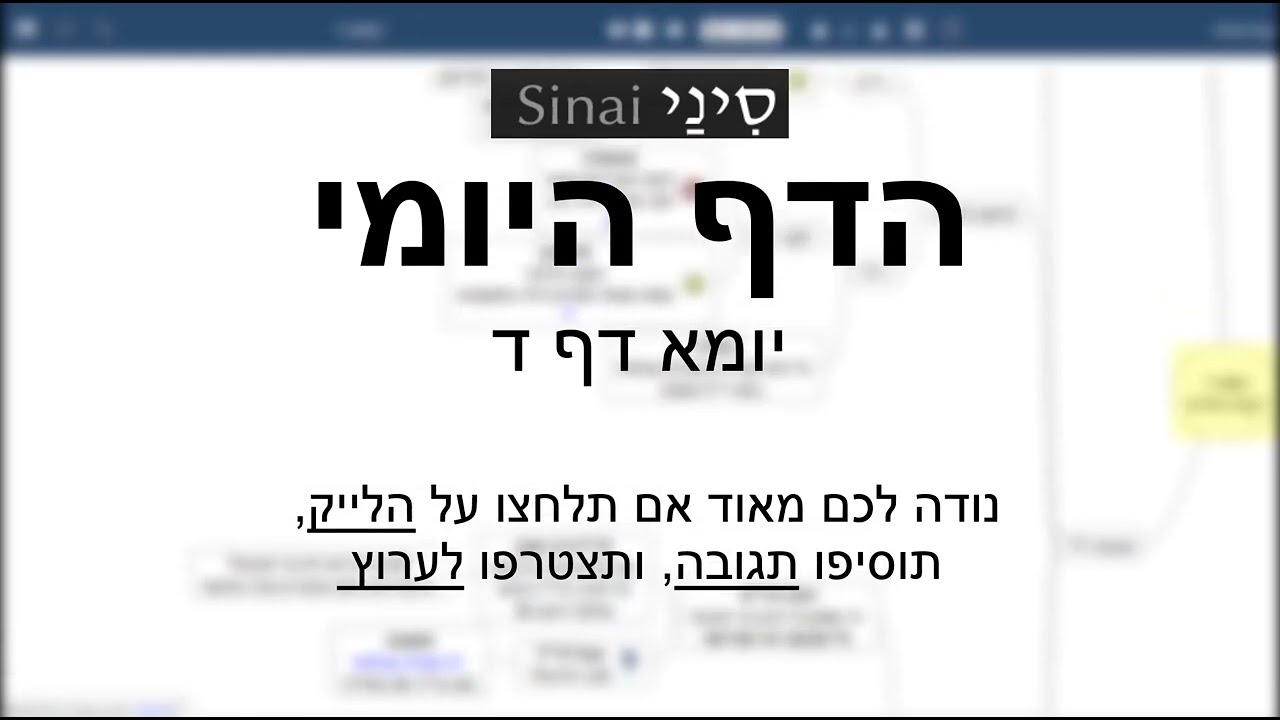 דף יומי מסכת יומא דף ד - שיעור קצר וברור | 4 Daf yomi Yoma daf