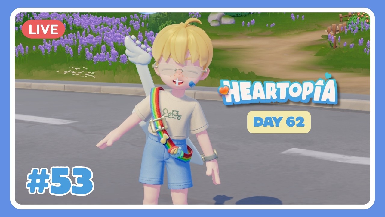 Day 62 มาตามจับแมลงต่อครับ Heartopia💙 #53