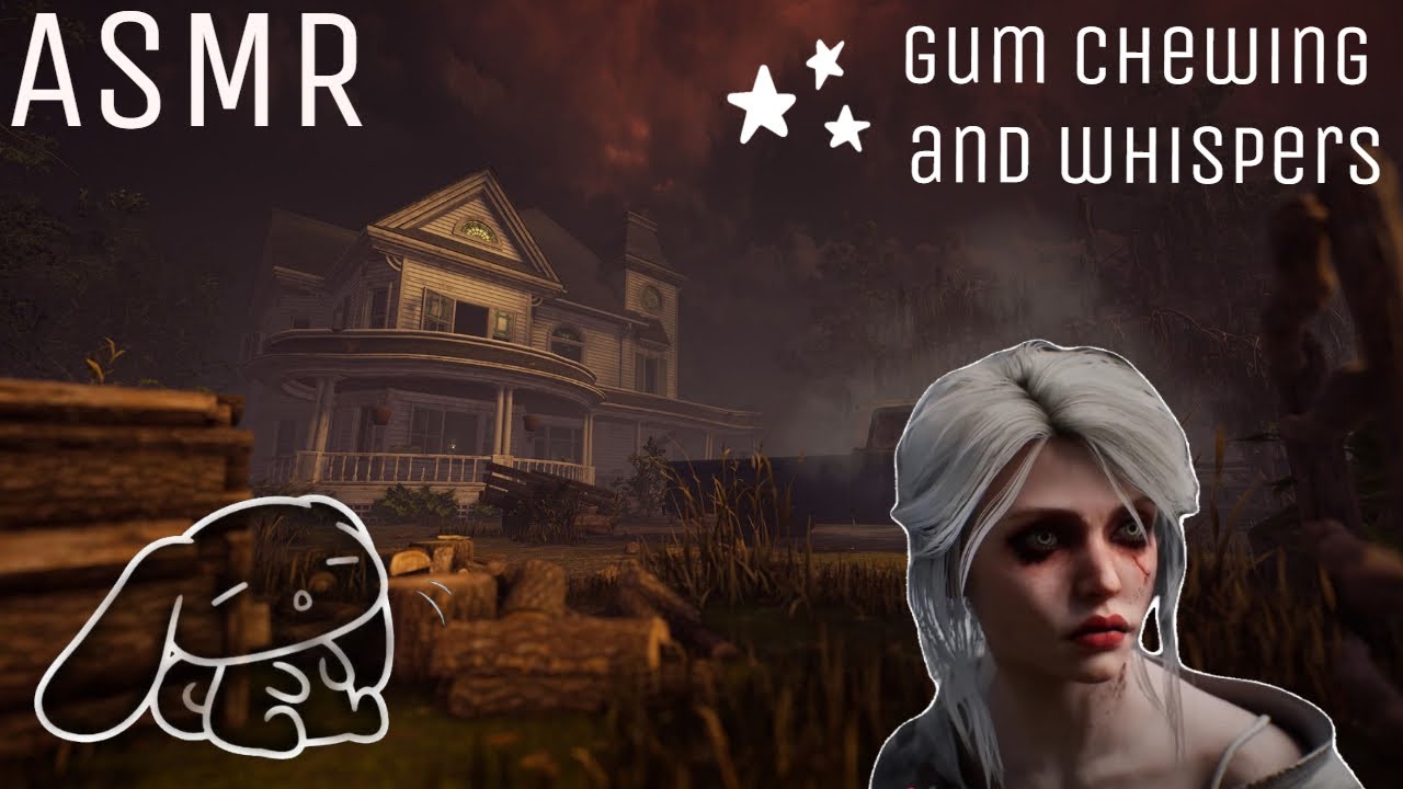 {ASMR Dead By Deadlight} Gum chewing + Mouth sounds  ☆ new ciri and yennefer skin ☆