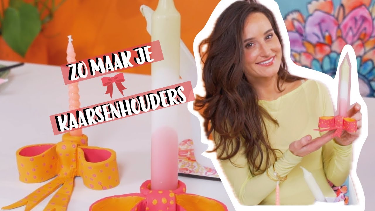 ZO MAAK JE KAARSENSHOUDERS IN DE VORM VAN STRIKJES 🎀 (disclaimer: ze zijn CUTE)