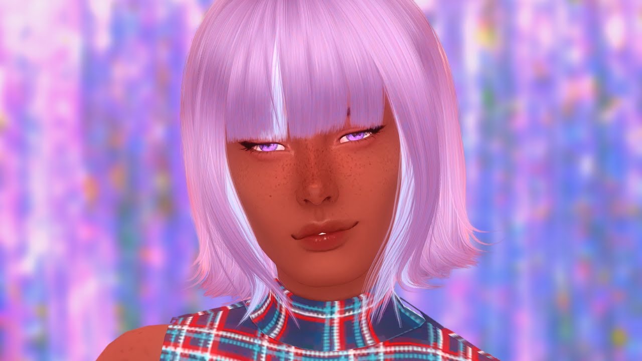 creating a beautiful *purple-themed* sim💜 | The Sims 4: Create A Sim