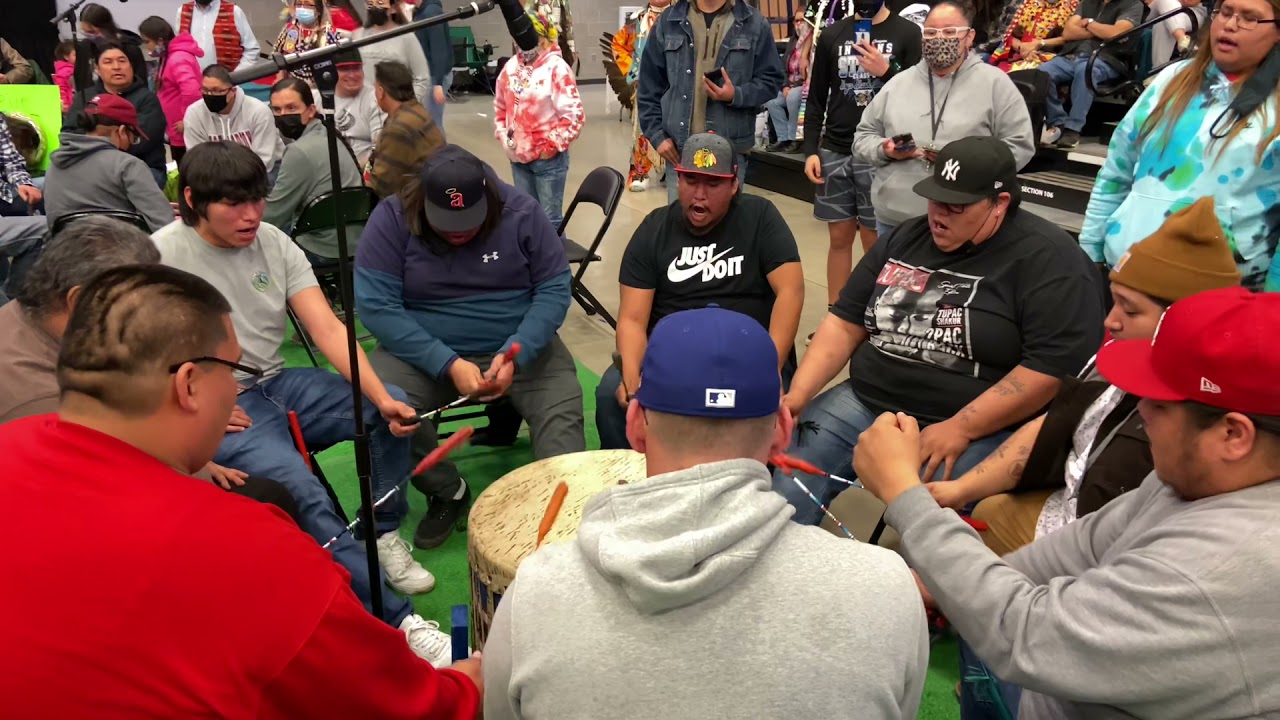 Whitetail Boyz at Jerrilane Lincoln Bday Powwow at 4Bears Casino 2021