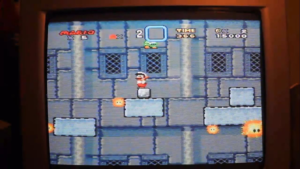 Super Mario World - Instant exit item (Green orb glitch) (Superglitch) [SNES Real]