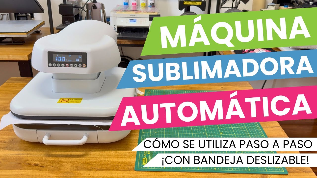 &iexcl;M&Aacute;QUINA SUBLIMADORA AUTOM&Aacute;TICA CON BANDEJA DESLIZABLE! 🚀🤯🙌🏼 C&oacute;mo se utiliza paso a paso ✅