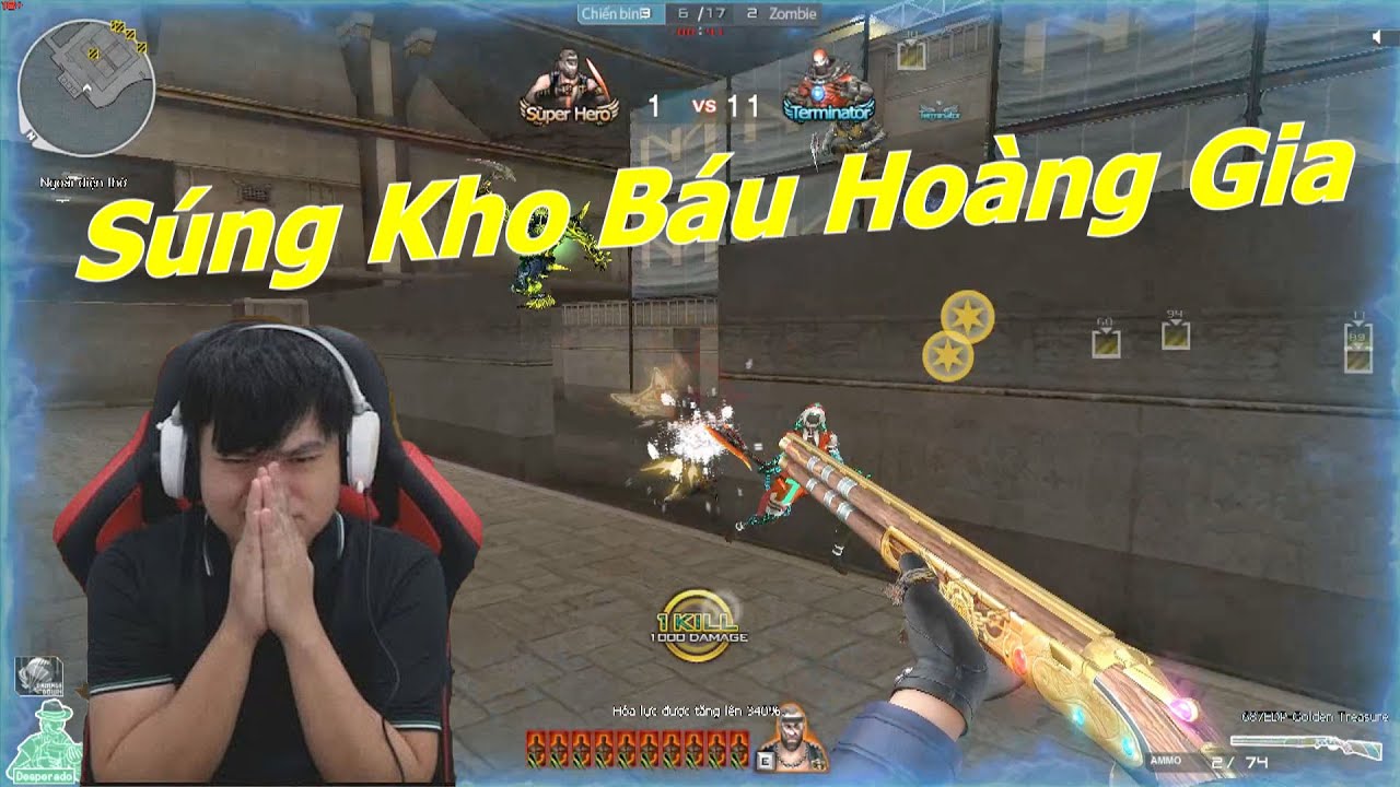 Set Súng Kho Báu Hoàng Gia Săn Zombie - Tiền Zombie v4