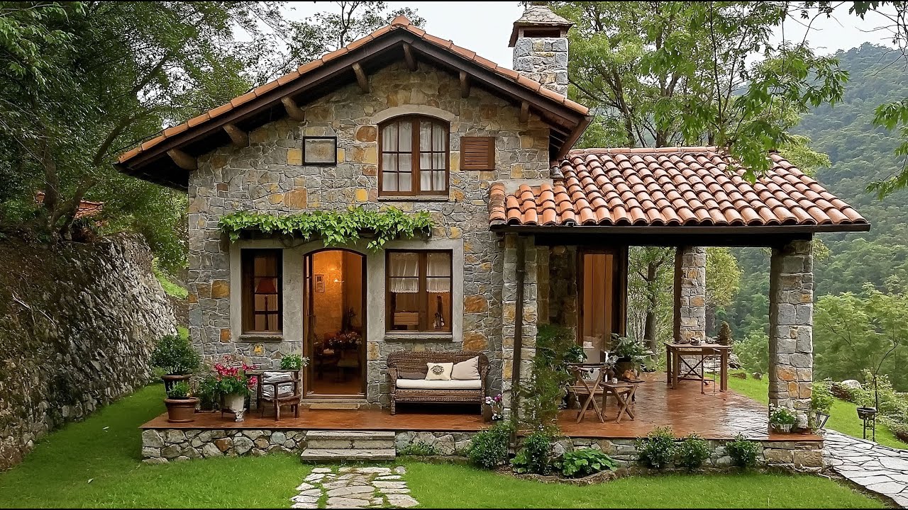 The Alluring Beauty Of Rustic Stone House
