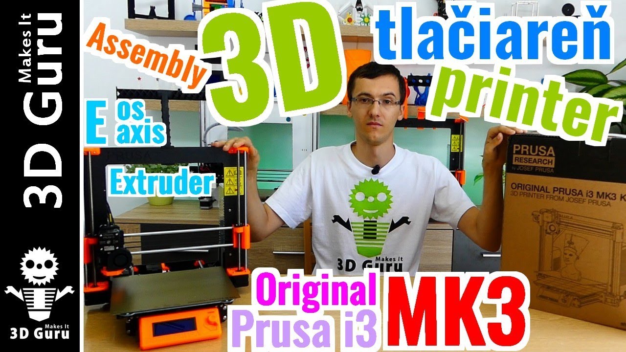 Original Prusa i3 MK3 Kit - E axis Extruder assembly / Stavebnica - Skladanie osi E