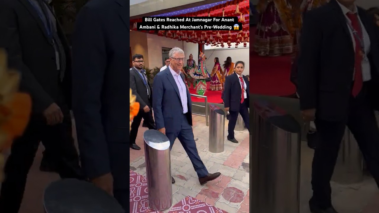 #billgates #anantambani #radhikamerchant #money #power #jamnagar #newswithjt
