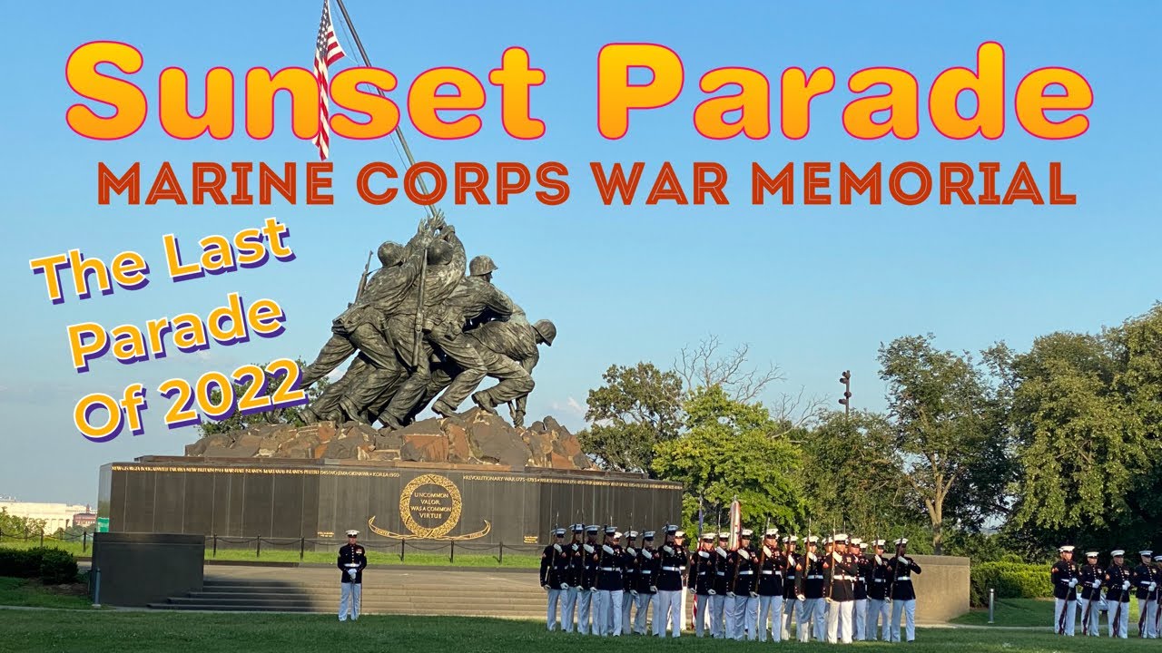 The last Sunset Parade at the Marine Corps War Memorial