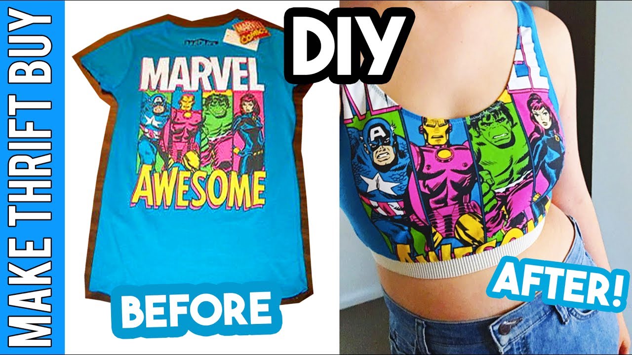 DIY Sports Bra Crop Top (Customisable) | Make Thrift Buy #53.5