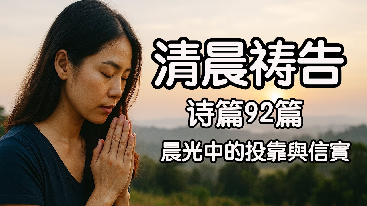 清晨祷告｜清晨敬拜禱告｜晨光中的投靠與信實｜詩篇92篇  #清晨祷告#诗篇92篇#每日灵修#早晨祷告#圣经经文#诗篇朗读#清晨禱告 #詩篇禱告 #每日靈修