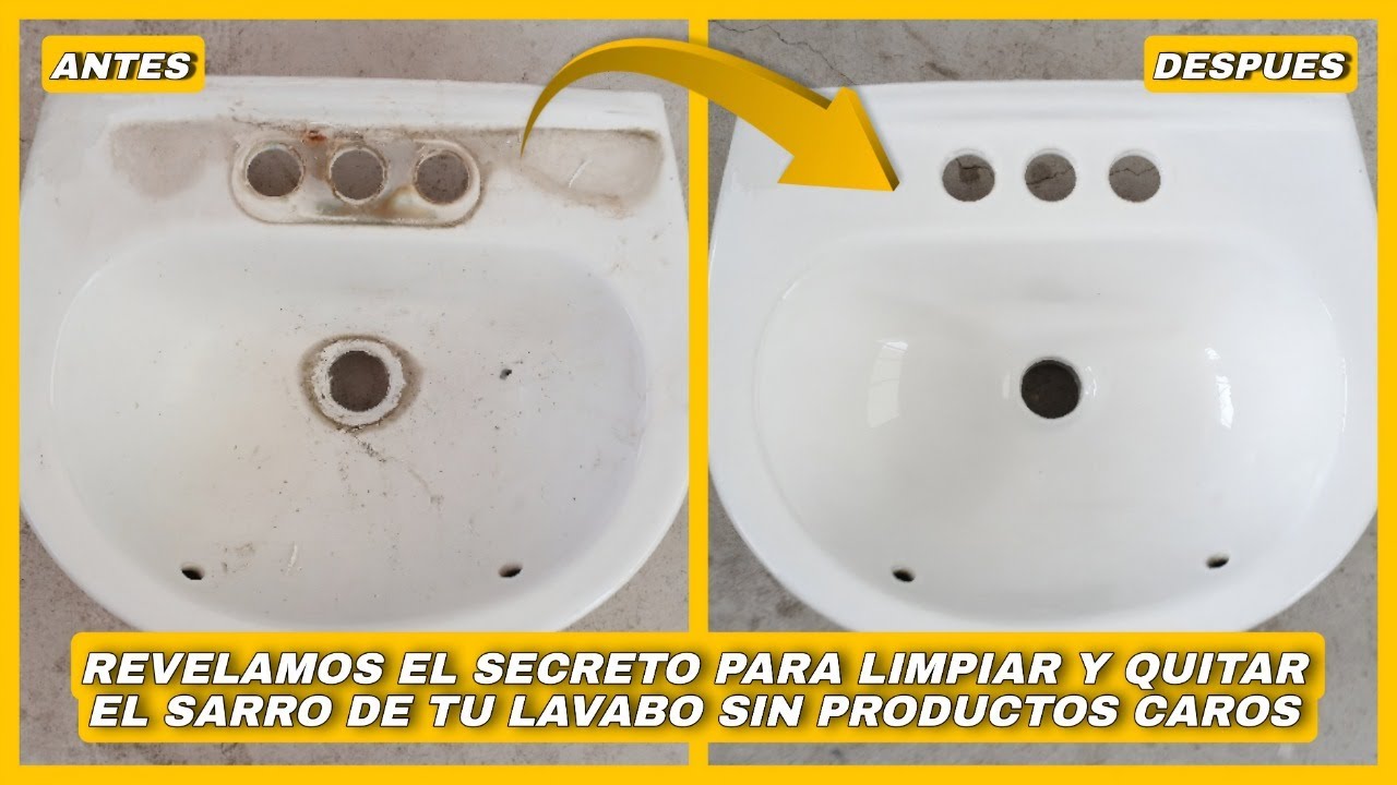 COMO QUITAR EL SARRO Y SUCIEDAD PEGADA DE TU LAVABO SIN PRODUCTOS CAROS / 100% REAL