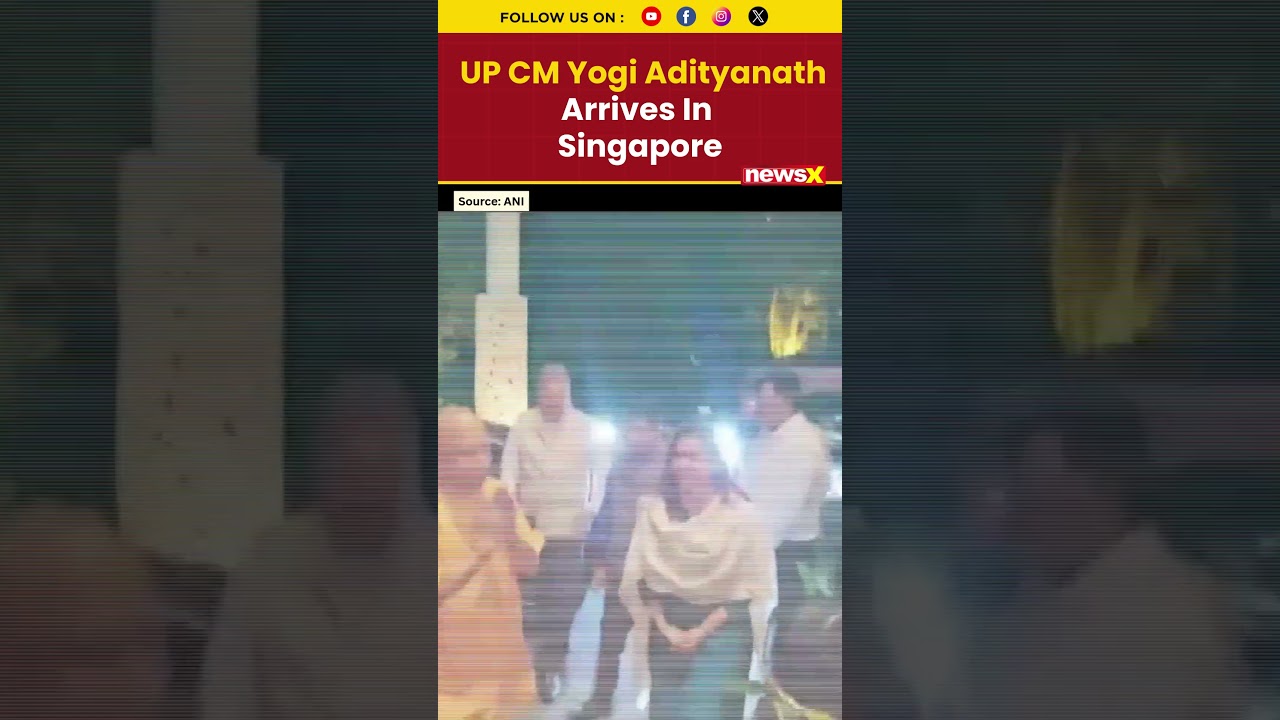 #watch | UP CM Yogi Adityanath Touches Down in Singapore for Key Diplomatic Visit #shorts