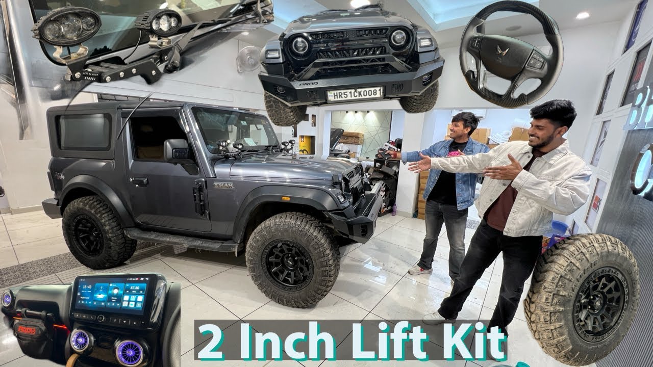 Mahindra Thar Got 2 Inch Lift Kit | Mahindra Thar Modification | Thar Modification | Bharat Car