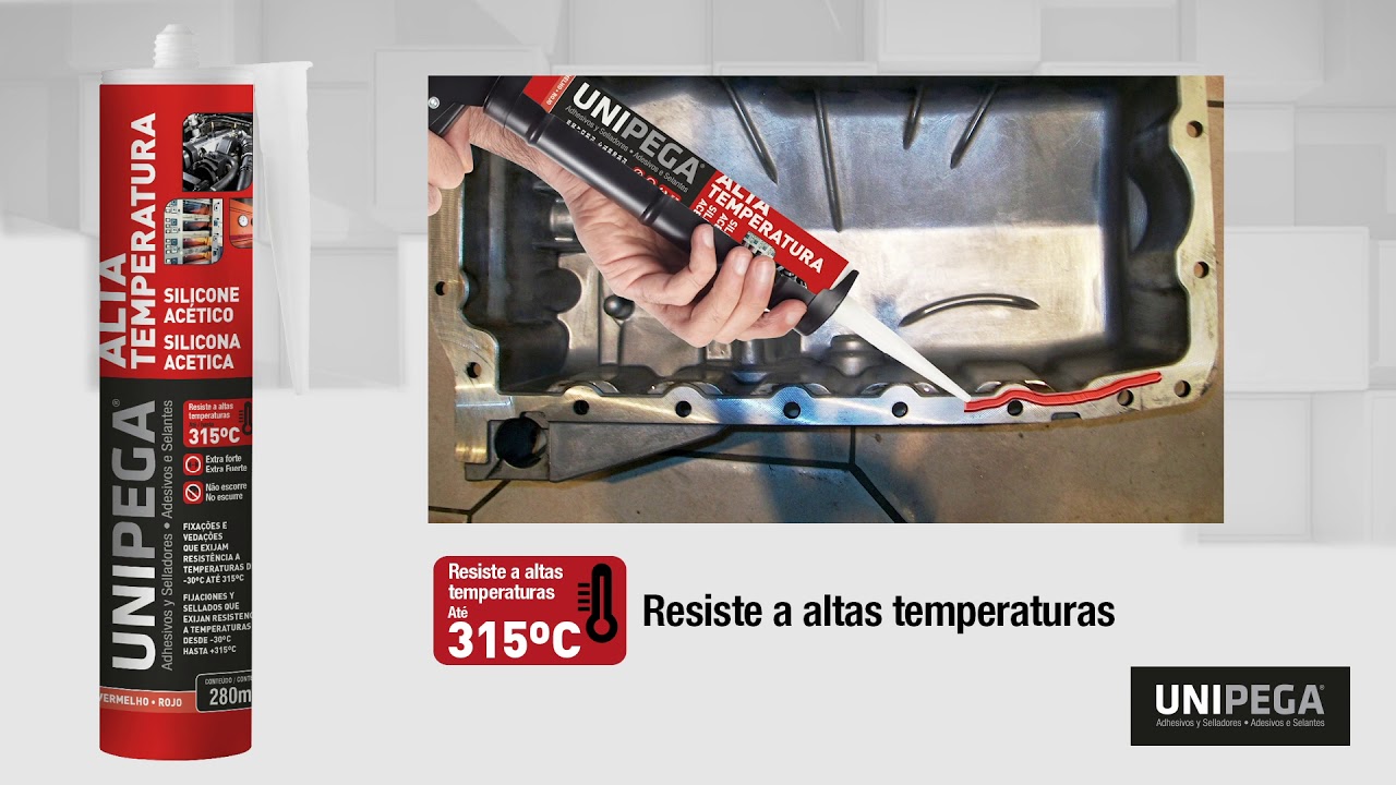 Silicone Ac&eacute;tico Alta Temperatura