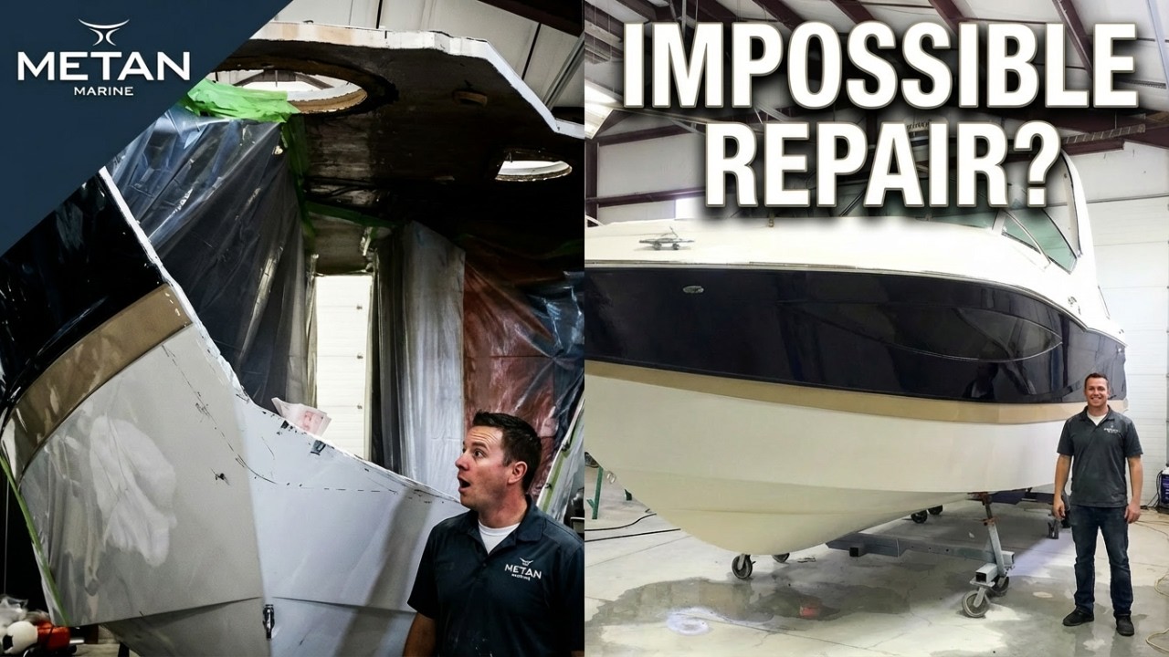 Metan Marine - 2014 Fourwinns Express 34 Major Fiberglass Repair
