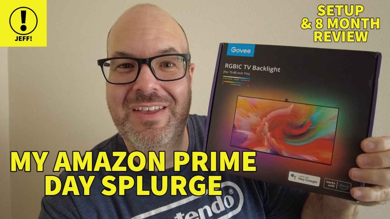 JEFF! - GOVEE RGBIC TV BACKLIGHT SETUP AND 8 MONTH REVIEW