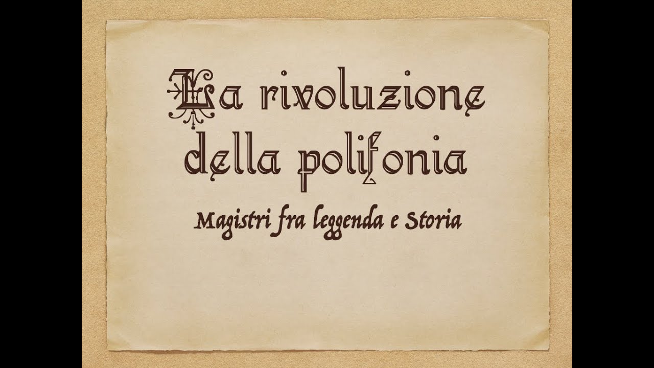 Vicende - Appunti di Storia della musica: Perotinus e la nascita della polifonia