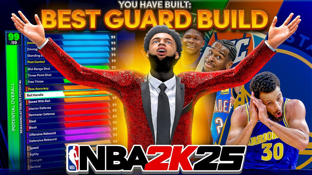 BEST GAME BREAKING GUARD BUILD in NBA 2K25! This 4-WAY PHENOM BUILD is a DEMIGOD! Best Build 2k25