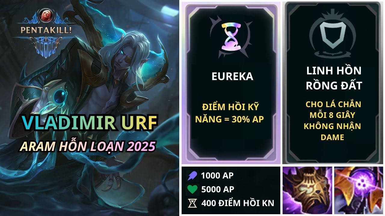 PHÁ ĐẢO ARAM HỖN LOẠN, TÔI VẼ LÕI VLADIMIR THÀNH URF GẶT PENTAKILL | LOL