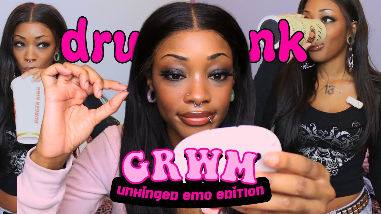 an unhinged & slightly emo drunk get ready with me | grwm for sad & boujee