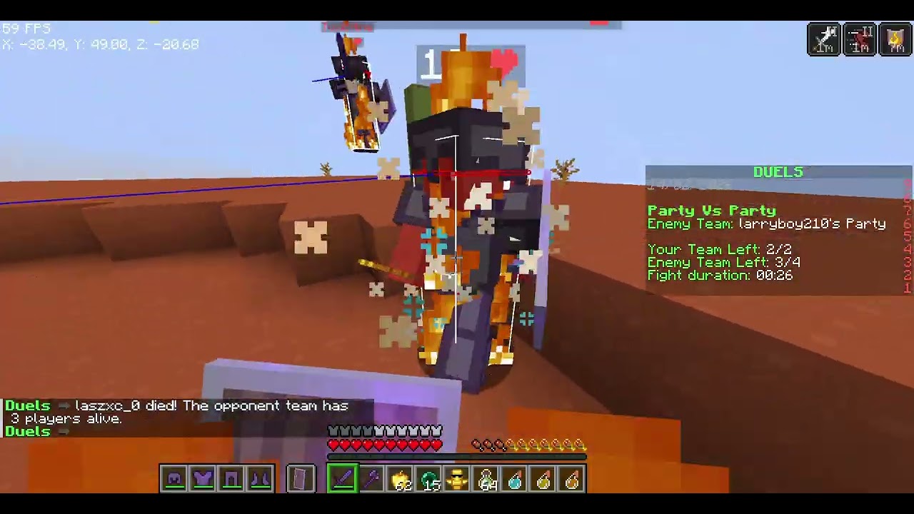 Minemalia duels 2v4 with @Snow_c0p