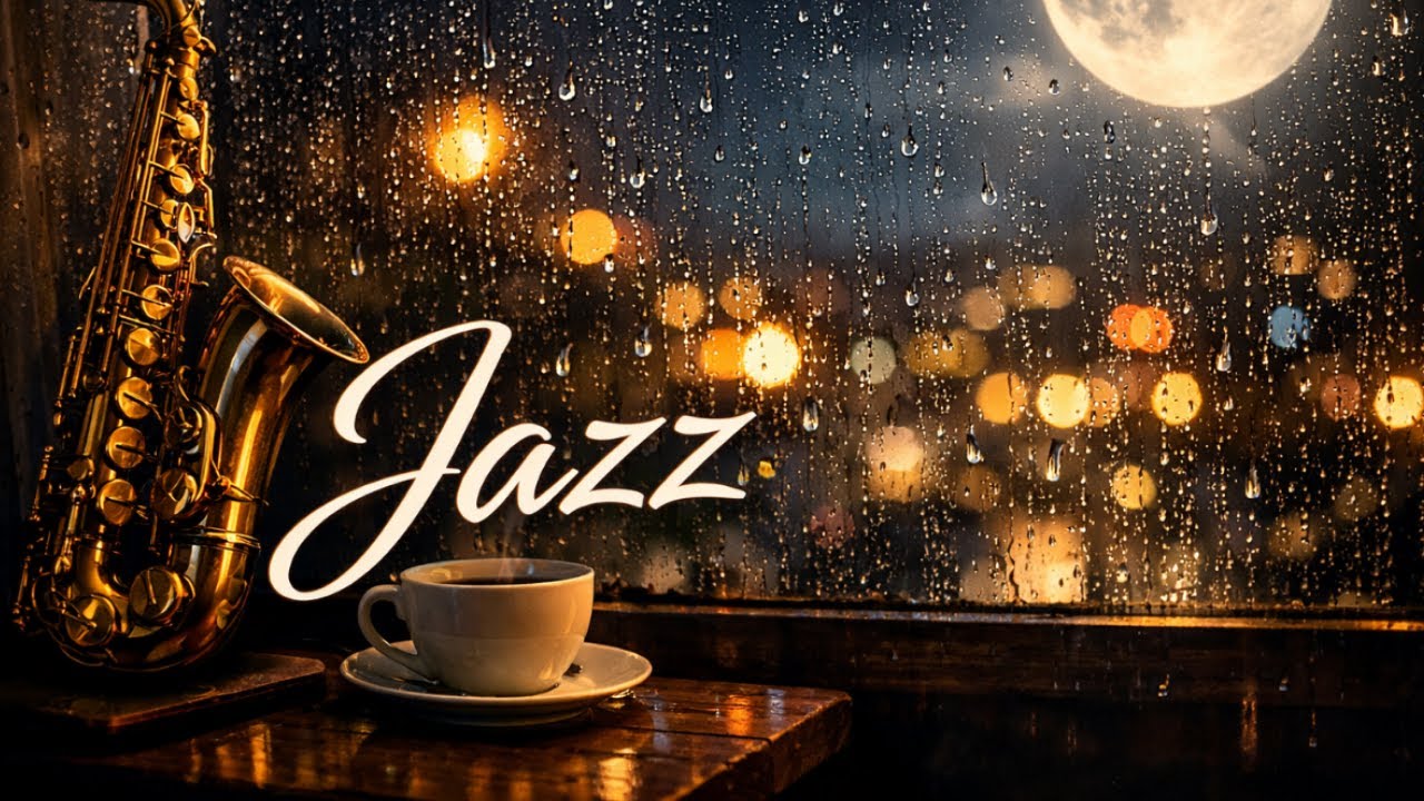 Soft Jazz & Rain Sounds for Deep Sleep | Insomnia Relief (40 Min)