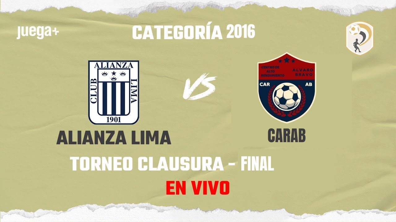 ALIANZA LIMA VS CARAB | FINAL | COPA PROMESAS ÉLITE | CATEGORÍA 2016