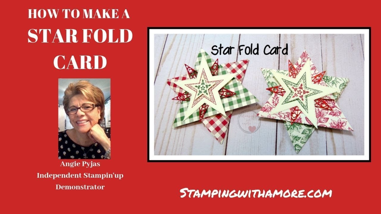 How to make a Christmas Star Fold Card