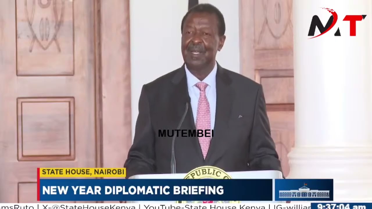 MUSALIA MUDAVADI SPEECH AT NEW YEAR DIPLOMATIC BRIEFING INFRONT OF RUTO IN  STATE HOUSE!
