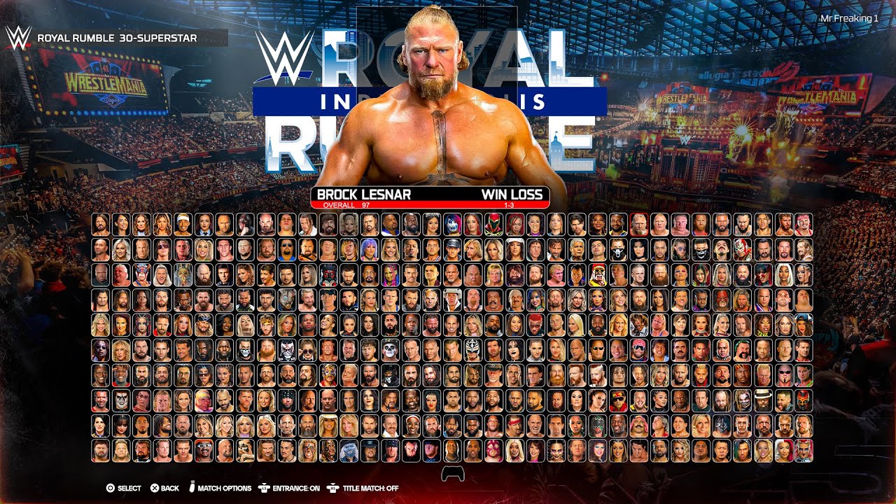 WWE 2K26: Men&rsquo;s Royal Rumble Match &ndash; Epic Gameplay Notion!