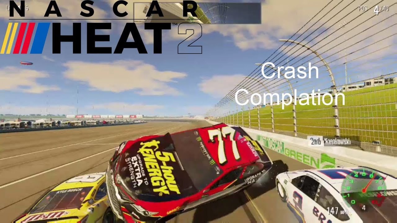 NASCAR Heat 2 Crash Compilation | Whispers In the Dark