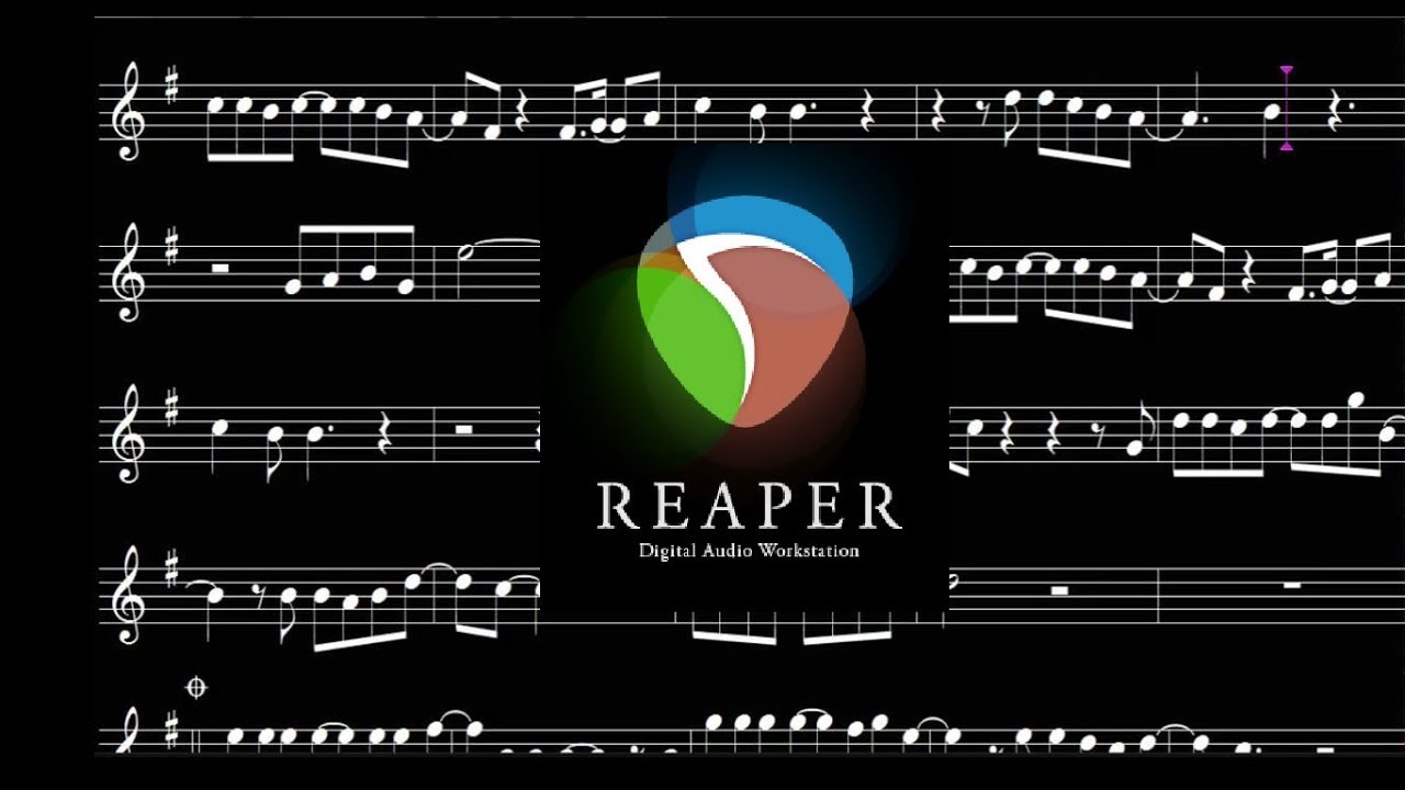 Escrevendo partitura com o Reaper