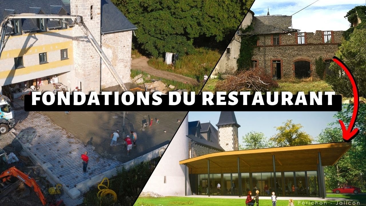 Ep 60. De ruine à restaurant, 1er étape les fondations - Transformation d'un château abandonné