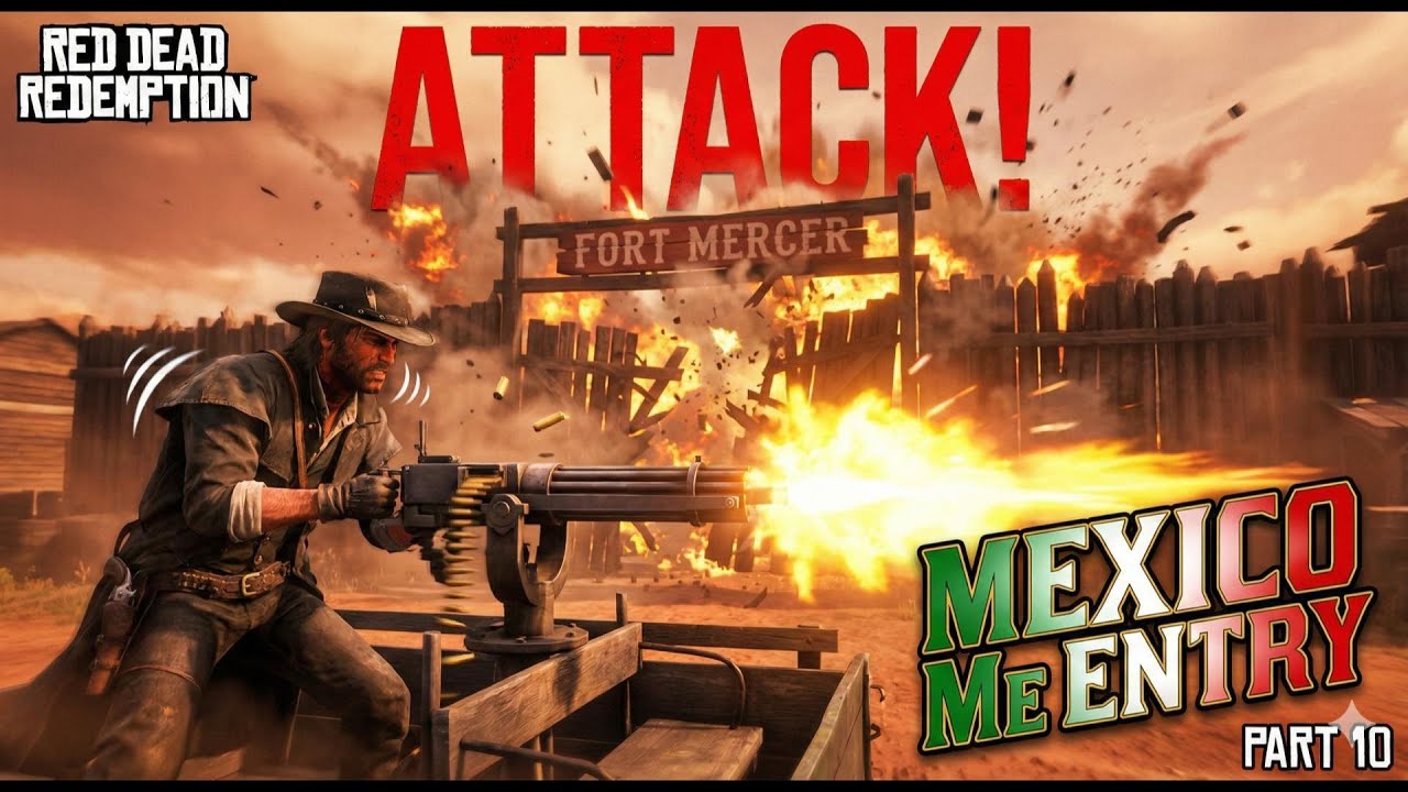Fort Mercer Pe Hamla! 💣 Machine Gun Se 