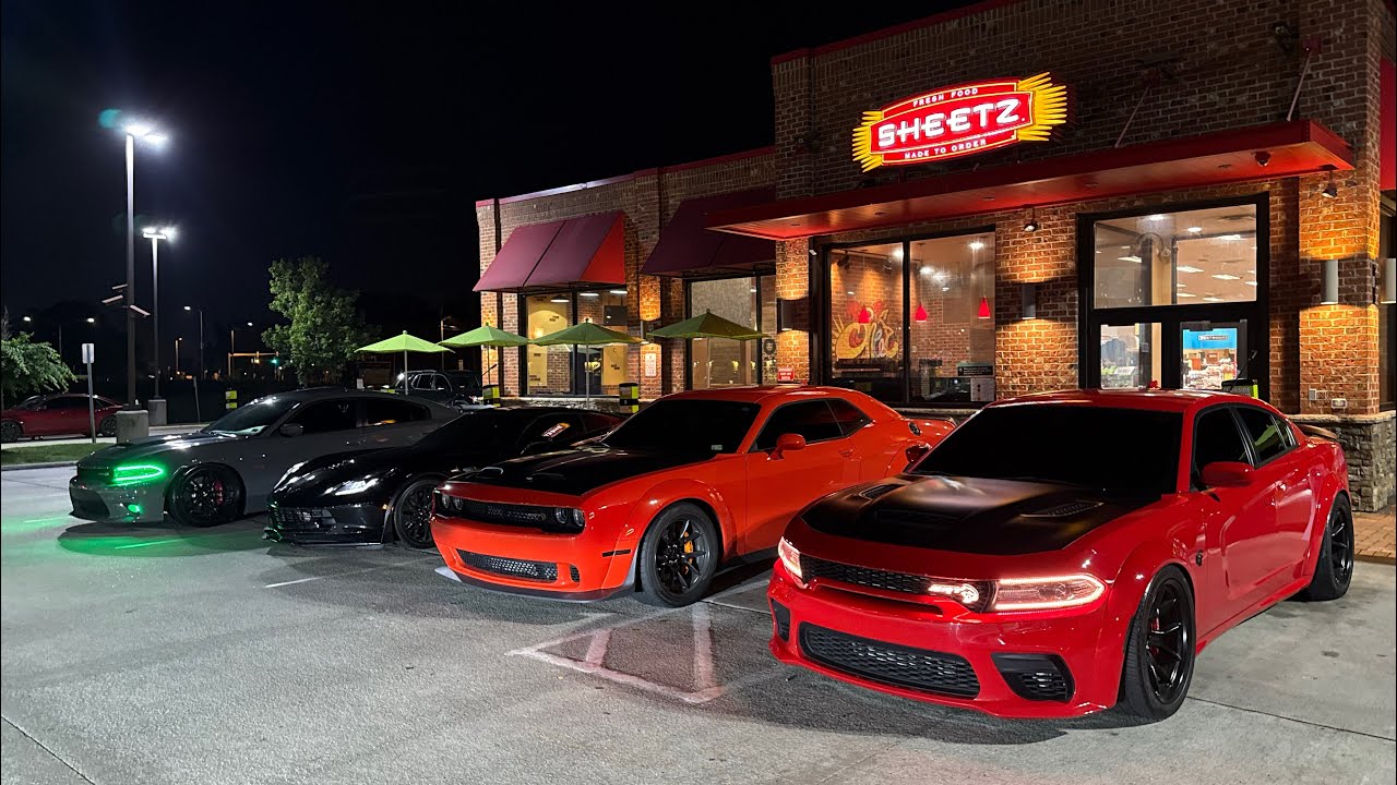 POV Z06 SWIMMING WITH HELLCATS IN TRAFFIC